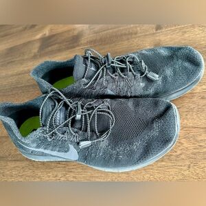 Nike Free RN Black Flyknit Training Sneakers with Reflective Accents